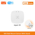 Smart Life Zigbee Human Presence Detector Tuya Wifi MmWave Radar Pir Montion Sensor With Luminance Detection For Smart Home. 