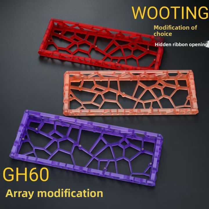AttackFox%20Ww60%20Hollow%20Keyboard%20Case%20GH60%20Hole%20Transparent%20for%20MADCATZ%20Mad60/AULA%20Win60%20Wooting60%20Mechanical%20Keyboard%20Shell%20s%20-%20Image%202