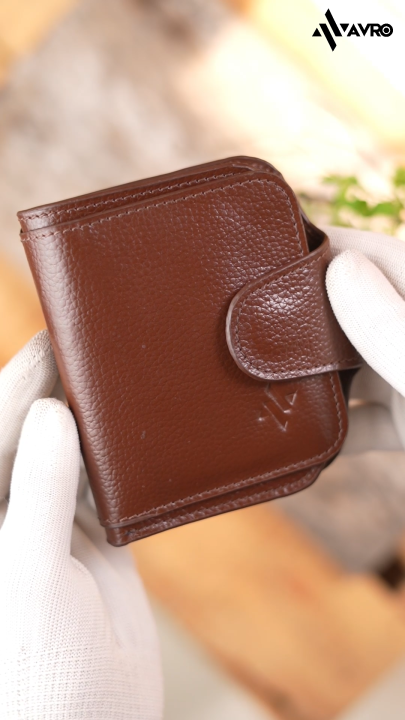Avro Luxurious Leather Wallet - Vaulta - Chocolate | Wallet for men | 100% Cow Leather Wallet
