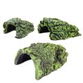 Fish Hiding Cave Resin Aquarium Turtle Reptile Basking Hide Habitat Decoration Ornament.