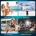 Q07 Selfie Stick & Mini Tripod with Bluetooth Remote, Fill Light & 100cm Extendable Rod for Phones. 