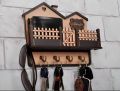 Wooden wall keychain and mobile phone holder wood wall keychain wood mobile charging stand keyholder. 