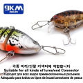 9KM 50Pcs Fishing Snap Clip for Quick Fishing Lure Connector, Stainless Steel Fishing Interlock Snap.