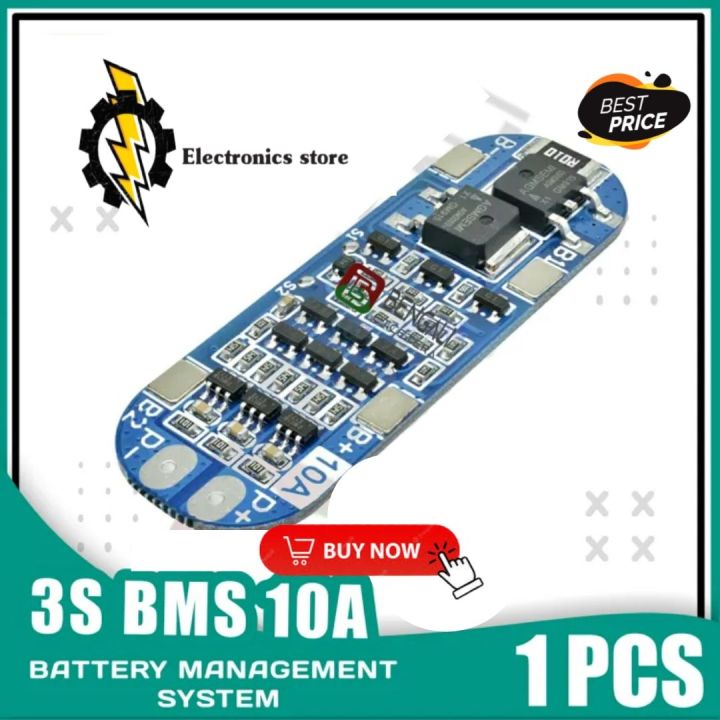 3S 10A 12V Lithium Battery Charger Protection Board BMS Module for 3 ...
