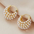 Dazzling Artificial Pearl Earrings Premium Luxury Design Timeless Elegance for Fashionable Ear Accent Is Suitable for Daily Wear.