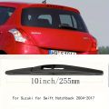 10" Rear Wiper Blade Windshield Windscreen Tailgate Window Rain Brush For Suzuki Swift Hatchback MK2&3 2004 - 2017.