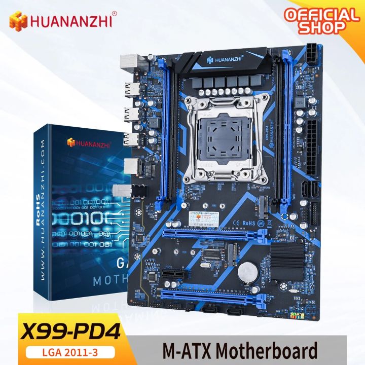 HUANANZHI X99 PD4 LGA 2011-3 XEON X99 Motherboard supports All Series Intel E5 V3 V4 DDR4 RECC NON-ECC M.2