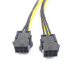 8Pin Male to Dual 6 Pin Female Cable Adapter 20cm CPU 8 Pin To Graphics Video Card PCIe Power Splitter 6Pin Male to 8Pin Female. 