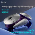 Inphic X2 V2 Wireless Gaming Mouse Metal Base Rechargeable Silent Office Bluetooth Mouse For Computer Laptop Office Game. 
