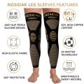 1Pcs Copper Long Knitted Compression Knee Braces - Full Leg Compression Sleeves for Men & Women - Support for Exercise ﻿. 