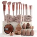 33pcs beauty set makeup kit large and small beauty sponges for flawless makeup application and removal of makeup full set.
