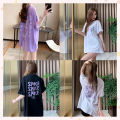 Lhsunday new fashion T shirt short sleeve everyday looks T-shirt👀✨The screen is very cute. pastel color is not bored.🌈. 