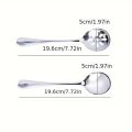1pc Serving Spoon, Slotted Spoon, Stainless Steel Buffet Restaurant Dinner Spoon, Party Banquet Dining Utensils, Silvery.