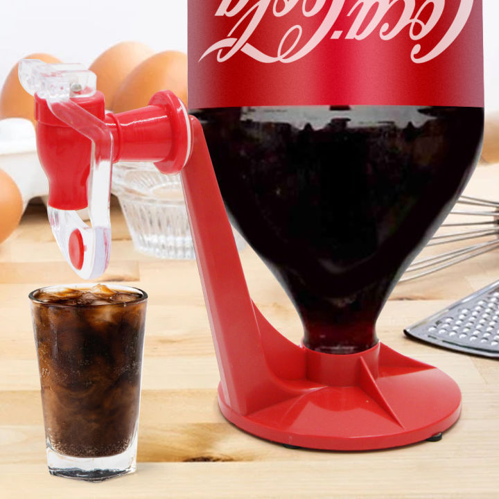 Soda Beverage Dispenser Bottle Coke Upside Down Drinking Water Dispense Machine Switch for Gadget Party Home Bar  Water Pitcher