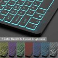 DINGRICH Touchpad iPad Pro 11 inch Case with Keyboard - Wireless Bluetooth, 7 Color Backlit, Premium Trackpad, Magnetically Detachable, for iPad Pro 11 (4th/3rd/2nd/1st Gen) - Black. 