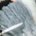 New Fashion Tutu Tulle Skirt Women Long Maxi Skirt Spring Summer Korean Black Pink High Waist Pleated Skirt Female.