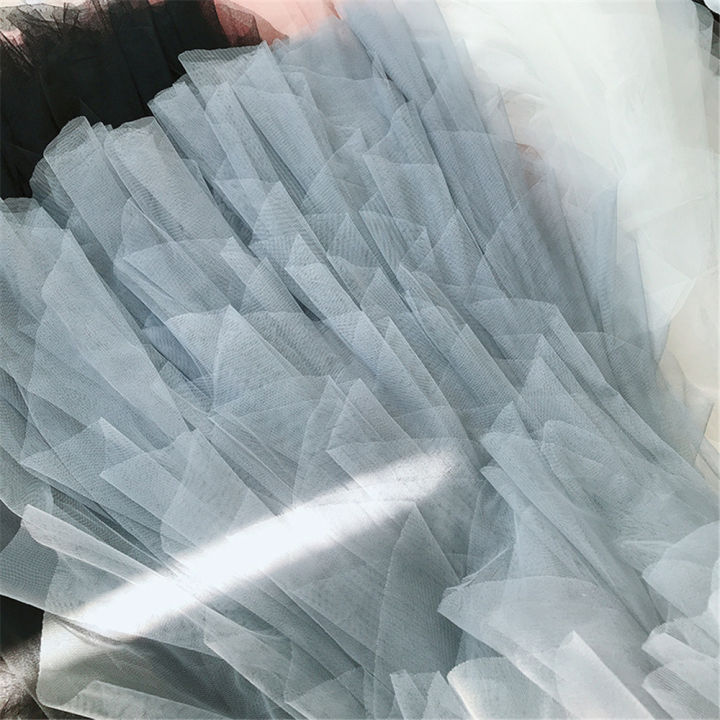 New%20Fashion%20Tutu%20Tulle%20Skirt%20Women%20Long%20Maxi%20Skirt%20Spring%20Summer%20Korean%20Black%20Pink%20High%20Waist%20Pleated%20Skirt%20Female%20-%20Image%204