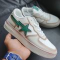 Air force Bape Sneakers green star.