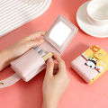 Cartoon Panda /Cat Mini Portable Lipstick Bag With Mirror Chinese Style Small Cosmetic Bag Girl's Travel Makeup Storage Bag Gift. 