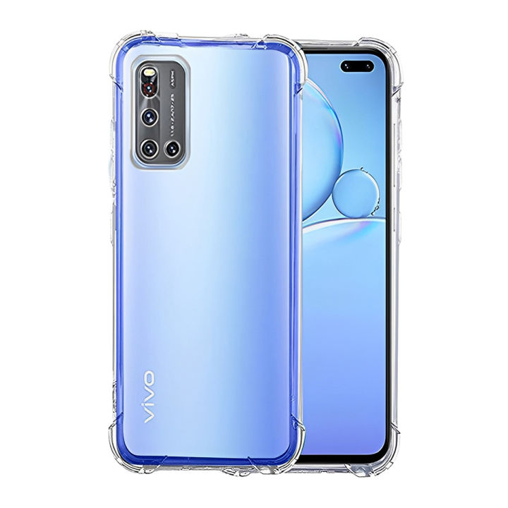 Vivo V19 Soft TPU Back Cover Shockproof Silicone Bumper - Transparent