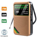 Portable Pocket Radio AM/FM/SW 3-Band Mini Portable Radio For Running Walking,Support Earphone Rechargeable Radio FM Receiver.