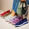 2023 Summer New Comfort Casual Women's Shoes Fashion Soft Sole Breathable Hollow Out Flat Shoes for Women Zapatos De Mujer. 