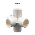 White PVC Joint Core DIY joint 3 way Joint 4 way uPVC water pipe PVC agriculture joint. 