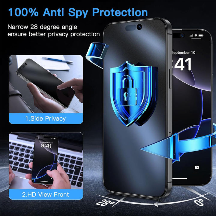 NNBILI%203Pack%20Oleophobic%20Coating%20Dust%20Free%20Easy%20Installation%20Matte%20Screen%20Protector%20For%20iPhone%2016%2014%2013%2012%2015%2017%2018%20Pro%20Max%20Glass%20-%20Image%205