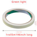 Luminous Tape Green Warning Ground Light Storage Stair Anti Slip Sticker Reflective Fluorescent Tape. 