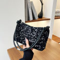 Zk_shoping women bag fashion cute tote shoulder bag shiny party evening clutch shoulder bag women handbag. 