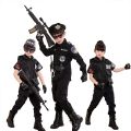 2025 Halloween Kinderen Politieagent Cosplay Kostuums Kids Kerstfeest Carnaval Politie Uniform Halloween Jongens Leger Kleding.