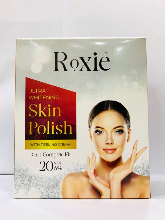 Roxie Ultra Whitening Skin Polish Set Polisher Set With 20vol