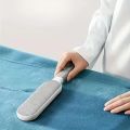 Reusable dust removal brush, double-sided pet hair remover, manual electrostatic adhesive brush, durable polypropylene material.