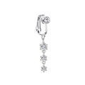 Faux Fake Belly Piercing Butterfly Leaves Dangling Long Fake Belly Button Pircing Clip On Umbilical Navel Cartilage Earring Clip. 