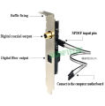 1PCS SPDIF Optical and RCA Out Plate Cable Bracket Digital Audio Output For ASUS MSI Gigabyte Motherboard. 