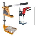 Drill Stand for Hand Drill, Universal Bench Clamp Drill Press Floor Stand Workbench Repair Tool for Drilling Collet Workshop,Single Hole Aluminum Base. 