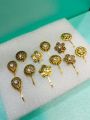 12 Pcs Antique Stylish Nose Pin For Girls/Women | Nose Pin Without Piercing. 
