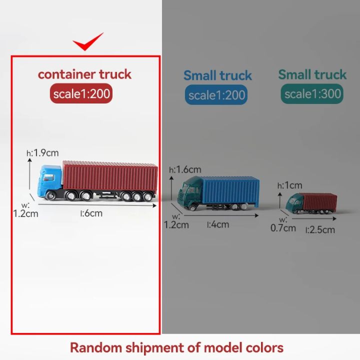 2pcs%201/200%201/300%20Scale%20Plastic%20Model%20Truck%20For%20Architecture%20Building%20Diorama%20Kits%20Toy%20-%20Image%207
