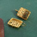 Sterling Silver Filigree Earrings Intricate Cut Out Design Hypoallergenic Durable Gift for Mother Anniversary Birthday.