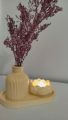 Home decorative vase combo set with oval tray | small lotus coasters | without flower. 