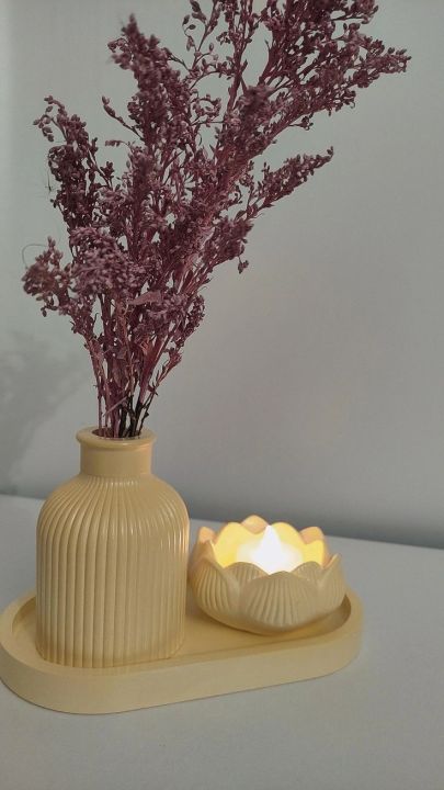 Home%20decorative%20vase%20combo%20set%20with%20oval%20tray%20%7C%20small%20lotus%20coasters%20%7C%20without%20flower%20-%20Image%202