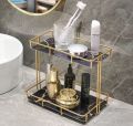 2 Teir cosmatics organizer tray and table tray for serving. 