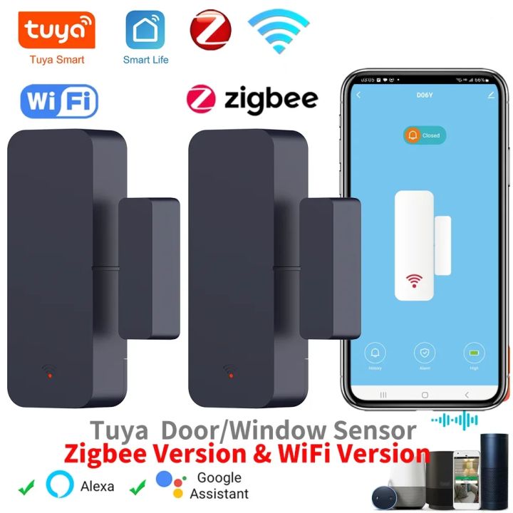 Tuya Zigbee Wifi Door Sensor Window Entry Sensor Security Burglar ...
