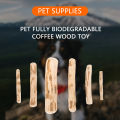 Dog Teeth Grinding Rod Wooden Chewing Toy Natural Coffee Wood Chewable Stick Bite-Resistant Pet Relieve Anxiety Toy Pet Supplies. 