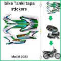 Tankini Tapa Stickers (2023 Model) for 125cg Motorcycle bike Stickers 4piece Tanki stickers Tapa stickers for 125 Honda Motorcycles. 