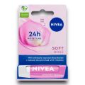 Nivea 24h+ Moisture Soft Rose Lip Balm (Made in Germany). 