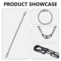 Gate Chain Lock Stainless Steel 20/39inch Gate Chain Link Lock Chain Link Gate Latch with Spring Buckle Weatherproof Outdoor. 