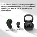 SK19 Bluetooth 5.3 Wireless Earbuds Mini Invisible TWS Headphones with HIFI Stereo Noise Reduction Mic for Daily Use Portable. 