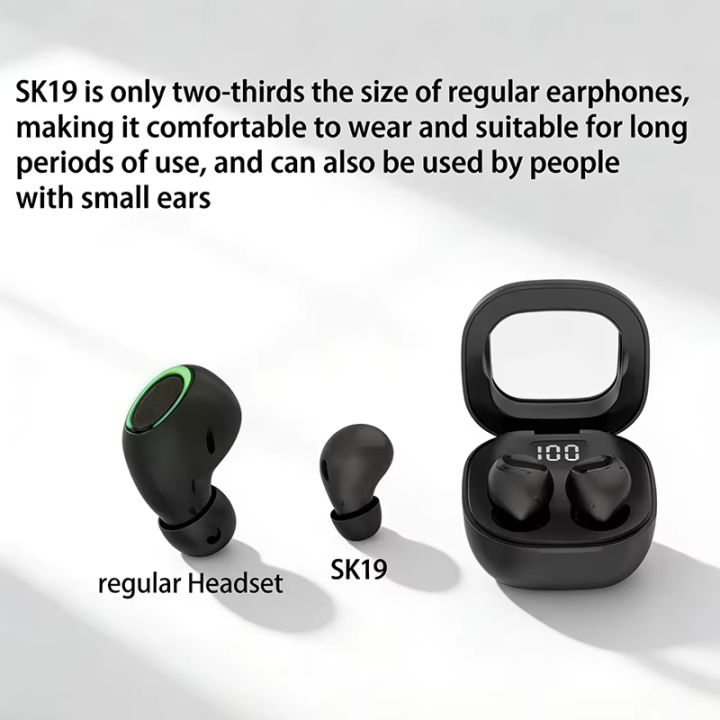 SK19%20Bluetooth%205.3%20Wireless%20Earbuds%20Mini%20Invisible%20TWS%20Headphones%20with%20HIFI%20Stereo%20Noise%20Reduction%20Mic%20for%20Daily%20Use%20Portable%20-%20Image%202