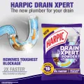 Harpic Toilet Cleaning Liquid Power Plus 10x Total Clean 1Ltr + 45g Drain Cleaning Xpert Powder Combo Pack.